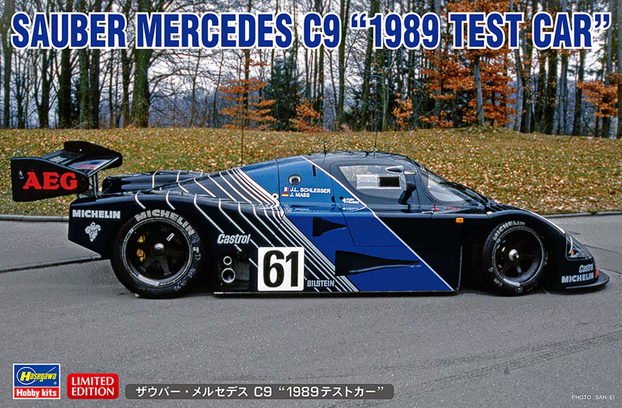 20626-Автомобиль SAUBER MERCEDES C9 '1989 TEST CAR' (Limited Edition) Hasegawa 20626-Автомобиль SAUBER MERCEDES C9 '1989 TEST CAR' (Limited Edition) Hasegawa