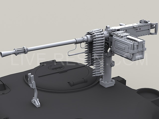 LRE35245 Пулемёт M2HB Browning .50 Caliber с пламегасителем. Танковая версия. Вторая Мировая война — Корейская война — Вьетнамская война — период Холодной войны.