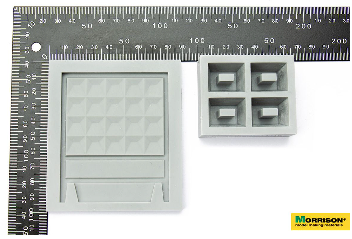 300-fzab-35 Набор молдов для литья забора ПО-2 в М1/35