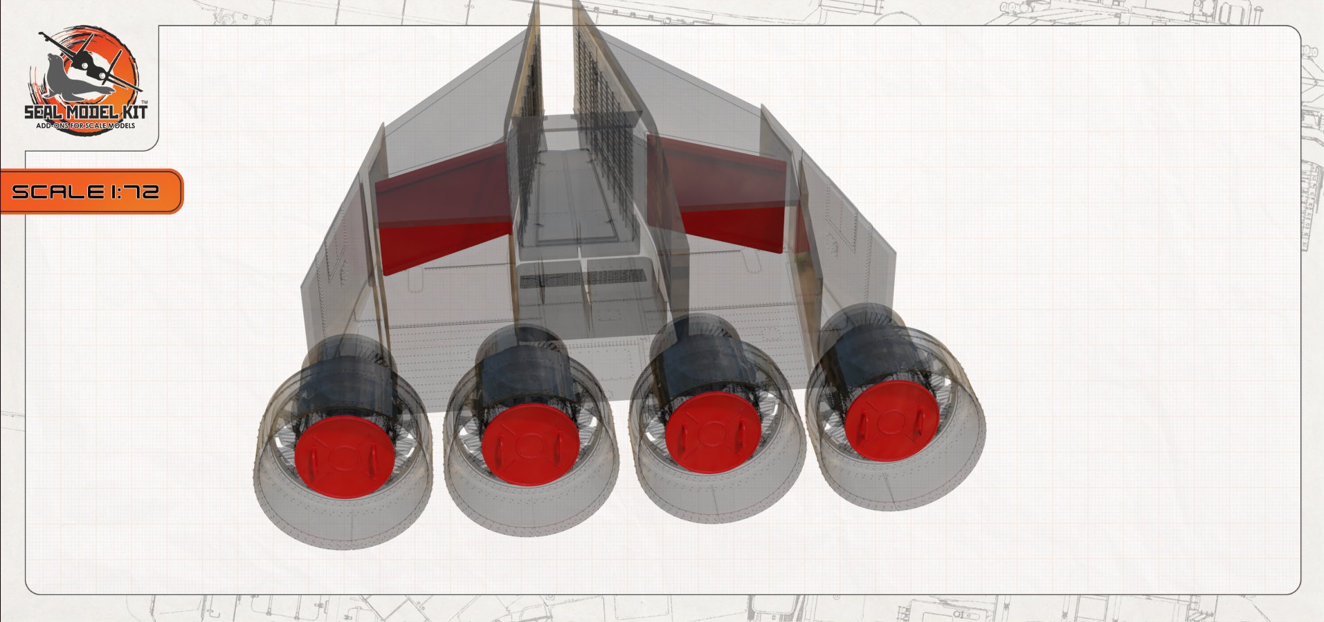 smk72057 Набор заглушки для Т-4 Сотка