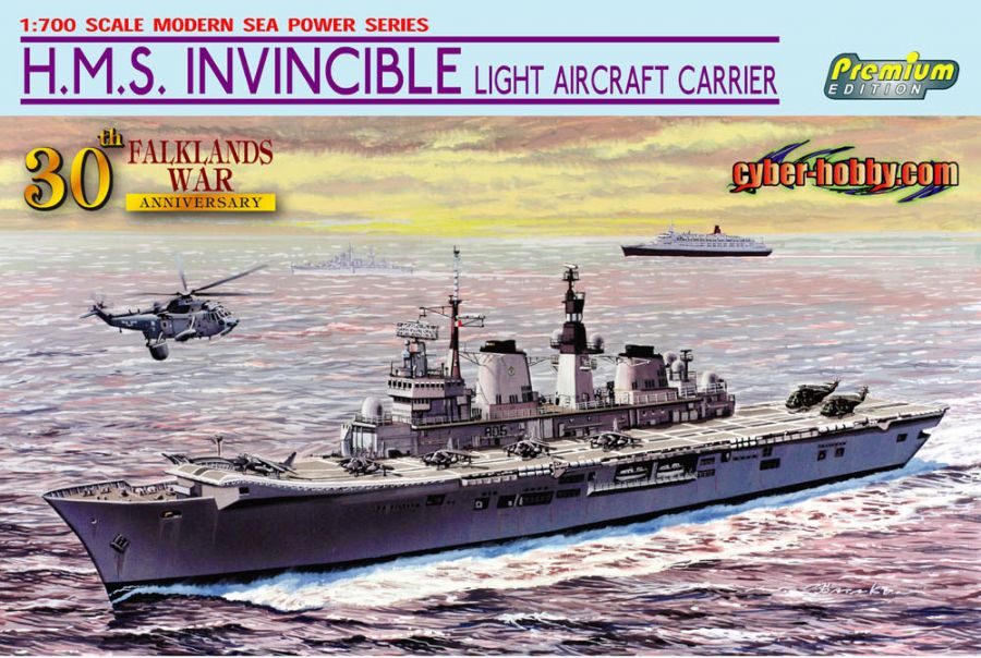 7128Д Сборная модель H.M.S. INVINCIBLE LIGHT AIRCRAFT CARRIER Dragon 7128Д Сборная модель H.M.S. INVINCIBLE LIGHT AIRCRAFT CARRIER Dragon