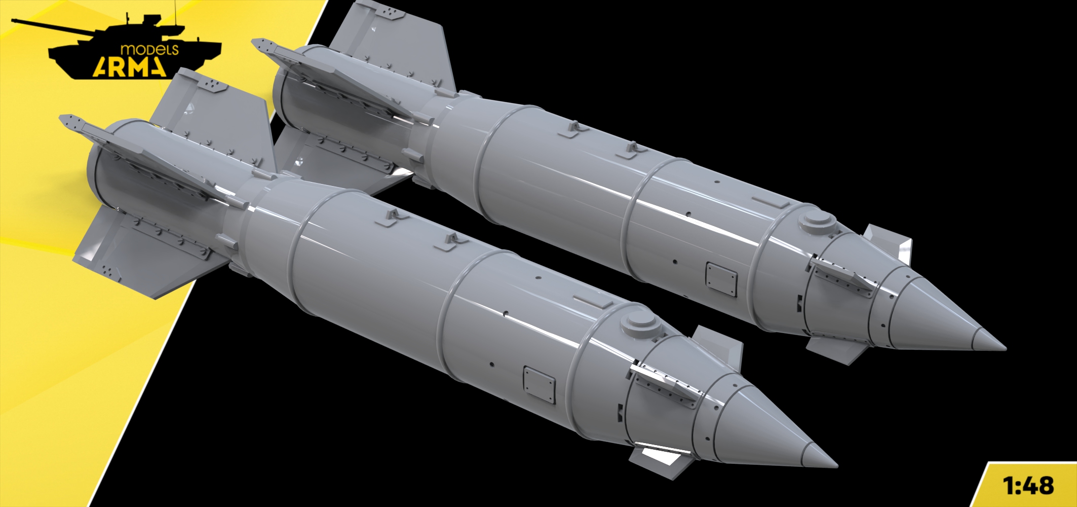 AM48370 Авиабомба Каб-500СЕ 2шт (Не для свободной продажи) Arma Models