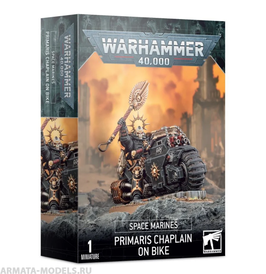 48-31GW Набор Космодесант. Примарис Капеллан на Мотоцикле(Space Marines Primaris Chaplain on Bike) 48-31GW Набор Космодесант. Примарис Капеллан на Мотоцикле(Space Marines Primaris Chaplain on Bike)