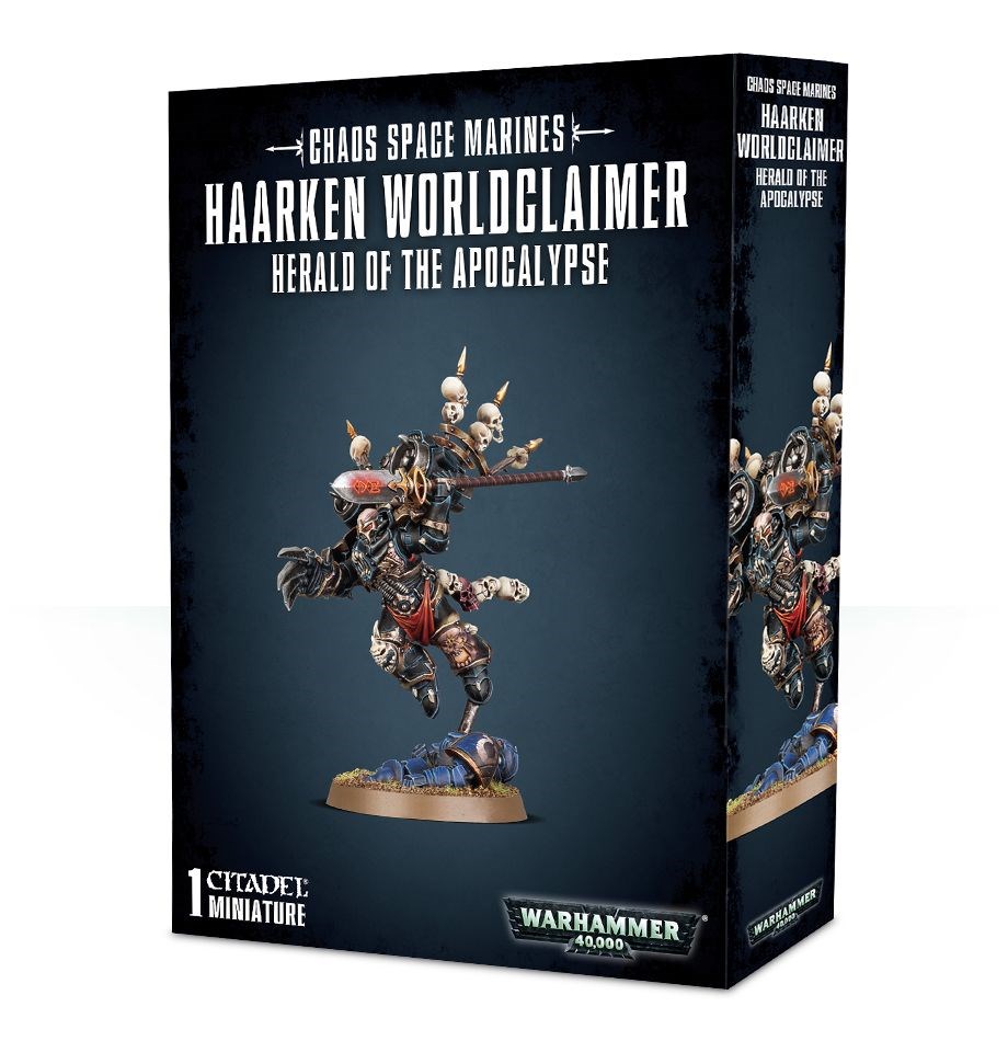 43-23GW Набор Космодесант Хаоса. Хааркен Покоритель Миров (Chaos Space Marines. Haarken Worldclaimer, Herald of the Apocalypse) 43-23GW Набор Космодесант Хаоса. Хааркен Покоритель Миров (Chaos Space Marines. Haarken Worldclaimer, Herald of the Apocalypse)