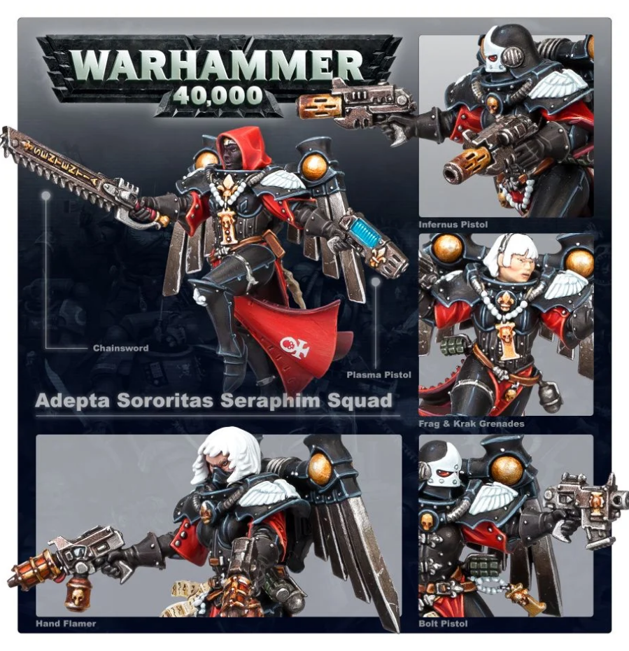 52-27 Набор Адепта Сороритас. Отряд Серафим (Adepta Sororitas Seraphim Squad) (2021) 52-27 Набор Адепта Сороритас. Отряд Серафим (Adepta Sororitas Seraphim Squad) (2021)