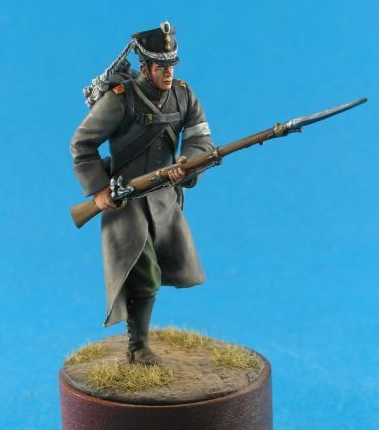 CHM-54032. Егерь 19-го полка, Россия 1812-14 гг. 54 мм. Материал - смола. Chronos Miniatures CHM-54032. Егерь 19-го полка, Россия 1812-14 гг. 54 мм. Материал - смола. Chronos Miniatures