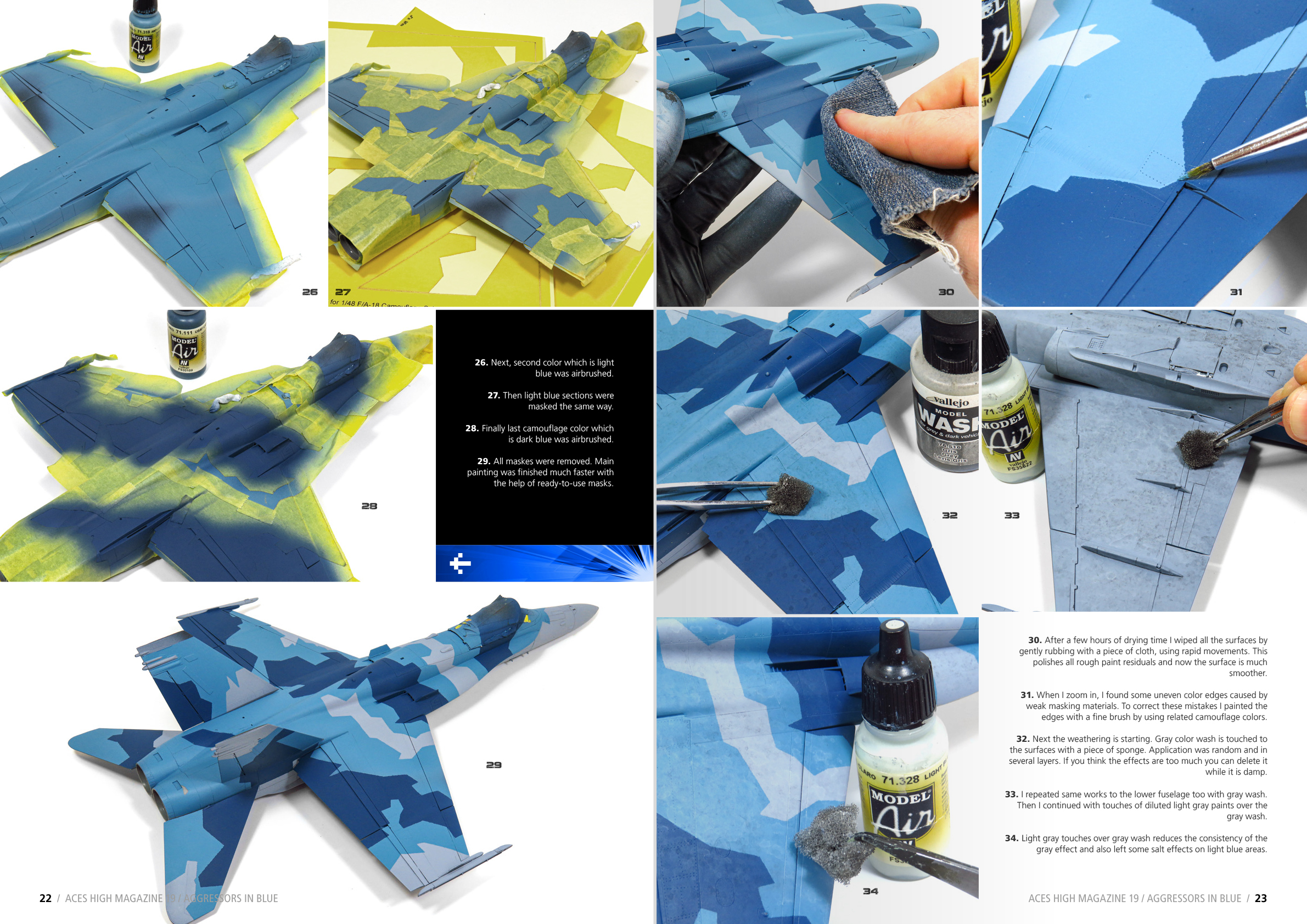 AK2941  ACES HIGH ISSUE 19 Agressors in Blue EN