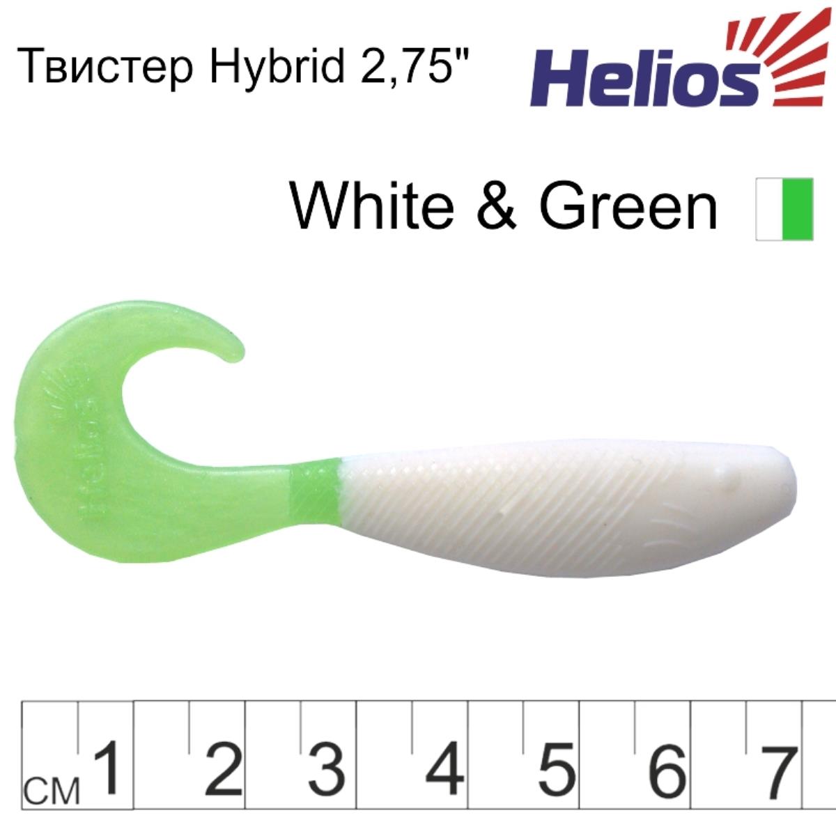 Твистер несъедоб. Hybrid 2,75''/7,0 см White & Green 100шт. (HS-13-016-N) Helios( цена указана за упаковку, в количестве 100шт.) Твистер несъедоб. Hybrid 2,75''/7,0 см White & Green 100шт. (HS-13-016-N) Helios( цена указана за упаковку, в количестве 100шт.)