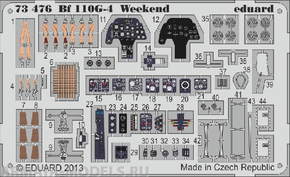 73476ED  Bf 110G-4 Weekend (for Eduard kit) 1/72