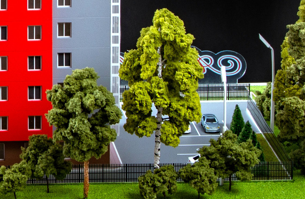 011ber015 Береза для макетов и диорам 15 см.