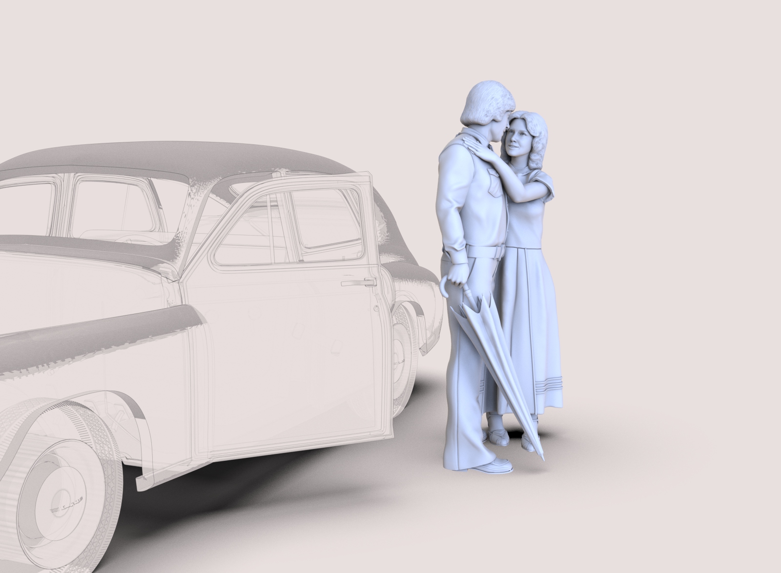 AM35681 Набор фигур «Влюбленные» 2 шт 