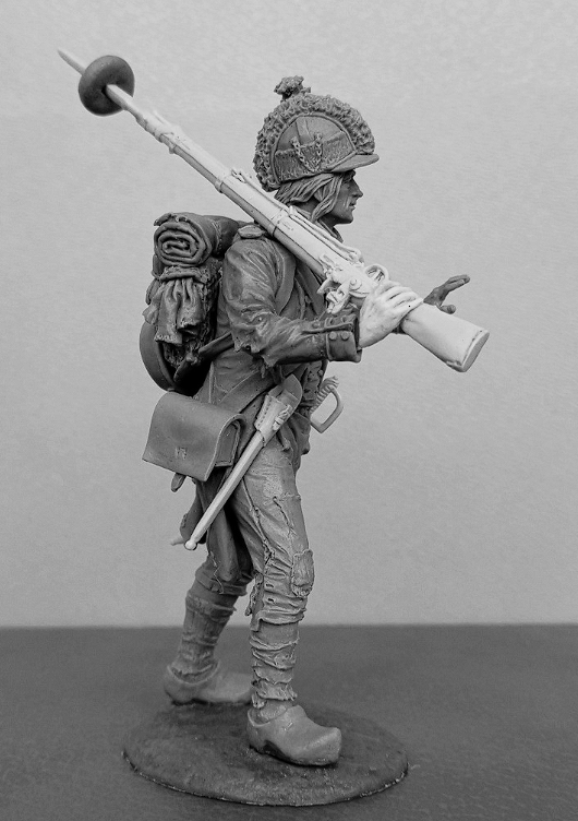 CHM-54366. Фузилер линейных пехотных полубригад, Франция 1793-1803 гг. 54 мм. Материал - смола. Chronos Miniatures