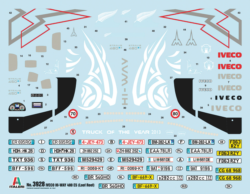 3928ИТ Грузовик IVECO HI-WAY 480 E5 LOW ROOF Italeri 3928ИТ Грузовик IVECO HI-WAY 480 E5 LOW ROOF Italeri