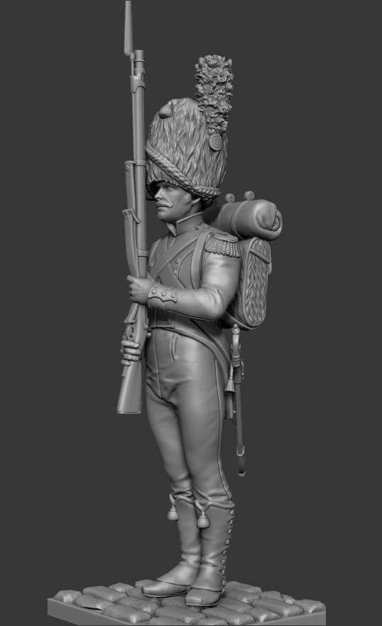 CHM-75004. Карабинер батальона Невшатель, 1810-12 гг. 75 мм. Материал – смола Chronos Miniatures CHM-75004. Карабинер батальона Невшатель, 1810-12 гг. 75 мм. Материал – смола Chronos Miniatures