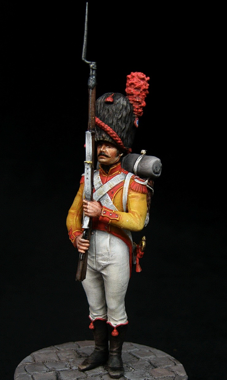 CHM-54105. Карабинер батальона Невшатель, 1810-12 гг. 54 мм. Материал –  смола. Chronos Miniatures