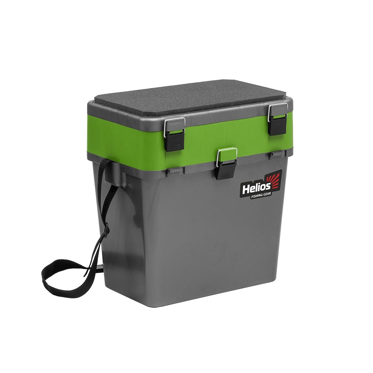 Ящик рыболовный зимний серый/салатовый (HS-IB-19-GG) Helios Ящик рыболовный зимний серый/салатовый (HS-IB-19-GG) Helios