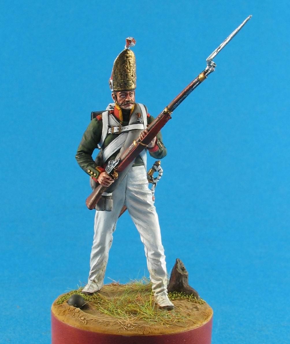 CHM-54025. Унтер-офицер Павловского гренадерского полка, Россия 1812-14 гг. 54 мм. Материал - смола. Chronos Miniatures CHM-54025. Унтер-офицер Павловского гренадерского полка, Россия 1812-14 гг. 54 мм. Материал - смола. Chronos Miniatures