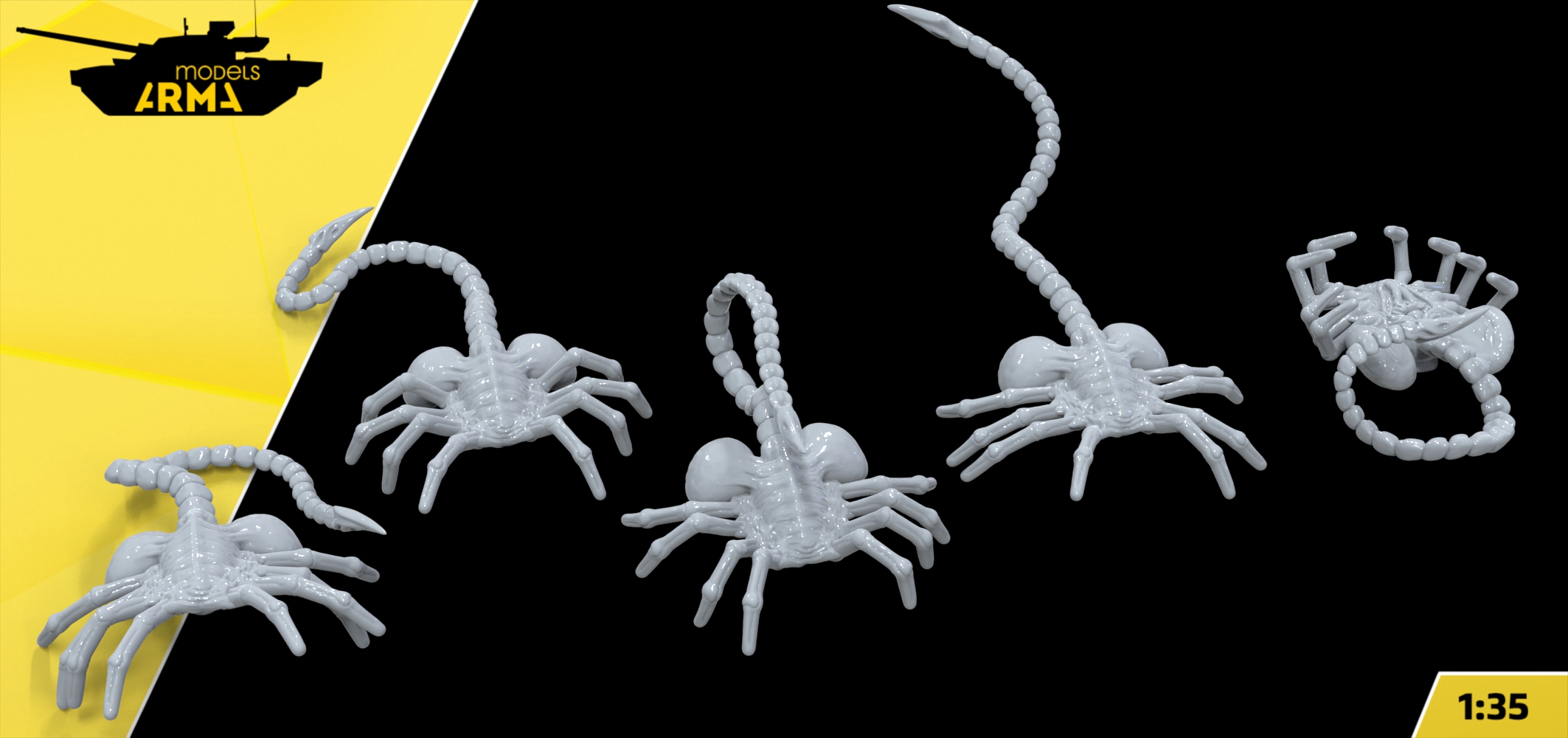 AM36085 Лицехваты 5 шт. (Facehaggers) (Не для свободной продажи) Arma Models