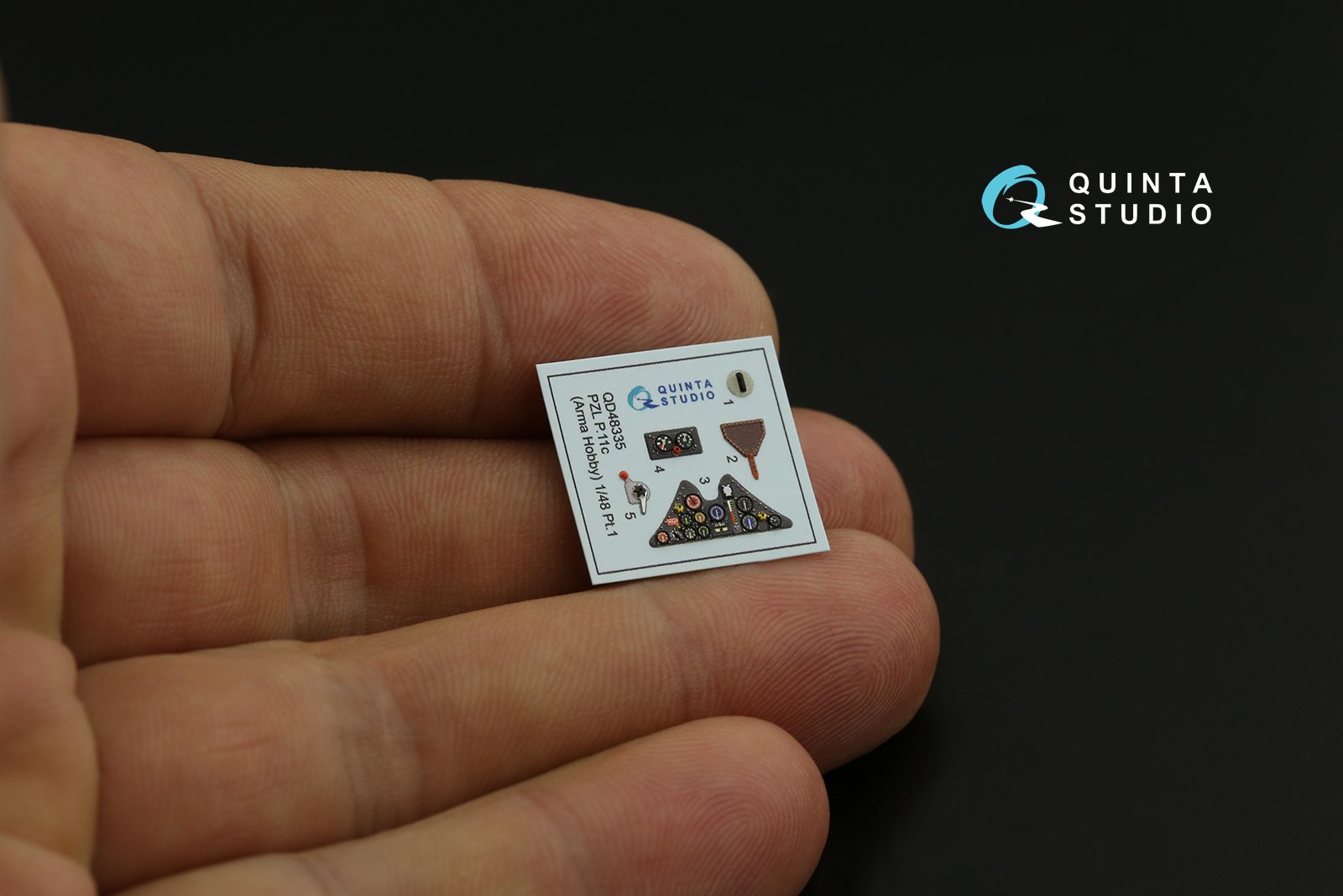 QD48335 3D Декаль интерьера кабины PZL P.11c (Arma Hobby)