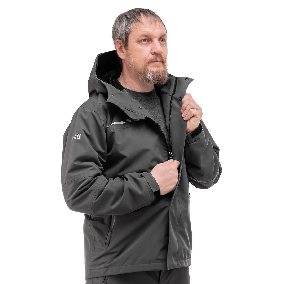 Костюм мембранный BERG графит 10/10К р.3XL (T-KSB-3XL-56/182-GR) Helios