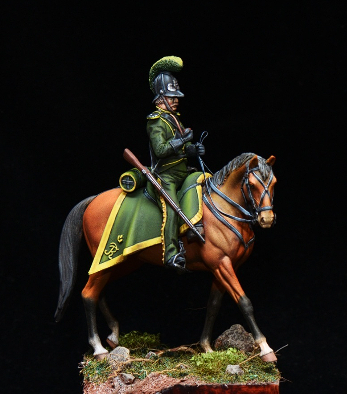 CHM-54315. Вюртембергский конный егерь, 1811-12 гг. 54 мм. Материал - смола. Chronos Miniatures