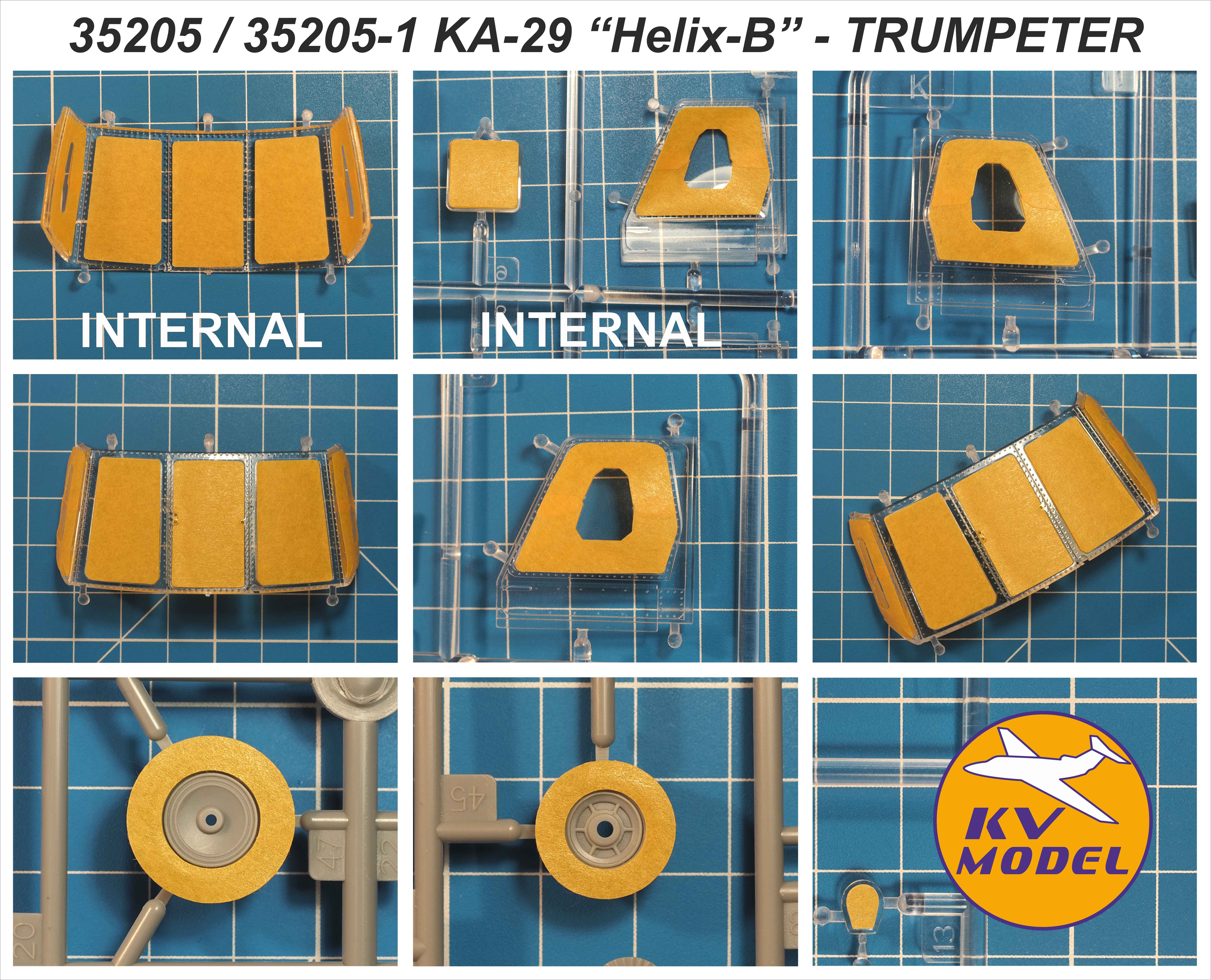 35205KV Окрасочная маска Ка-29 Helix-B (Trumpeter # 05110) + маски на диски и колеса