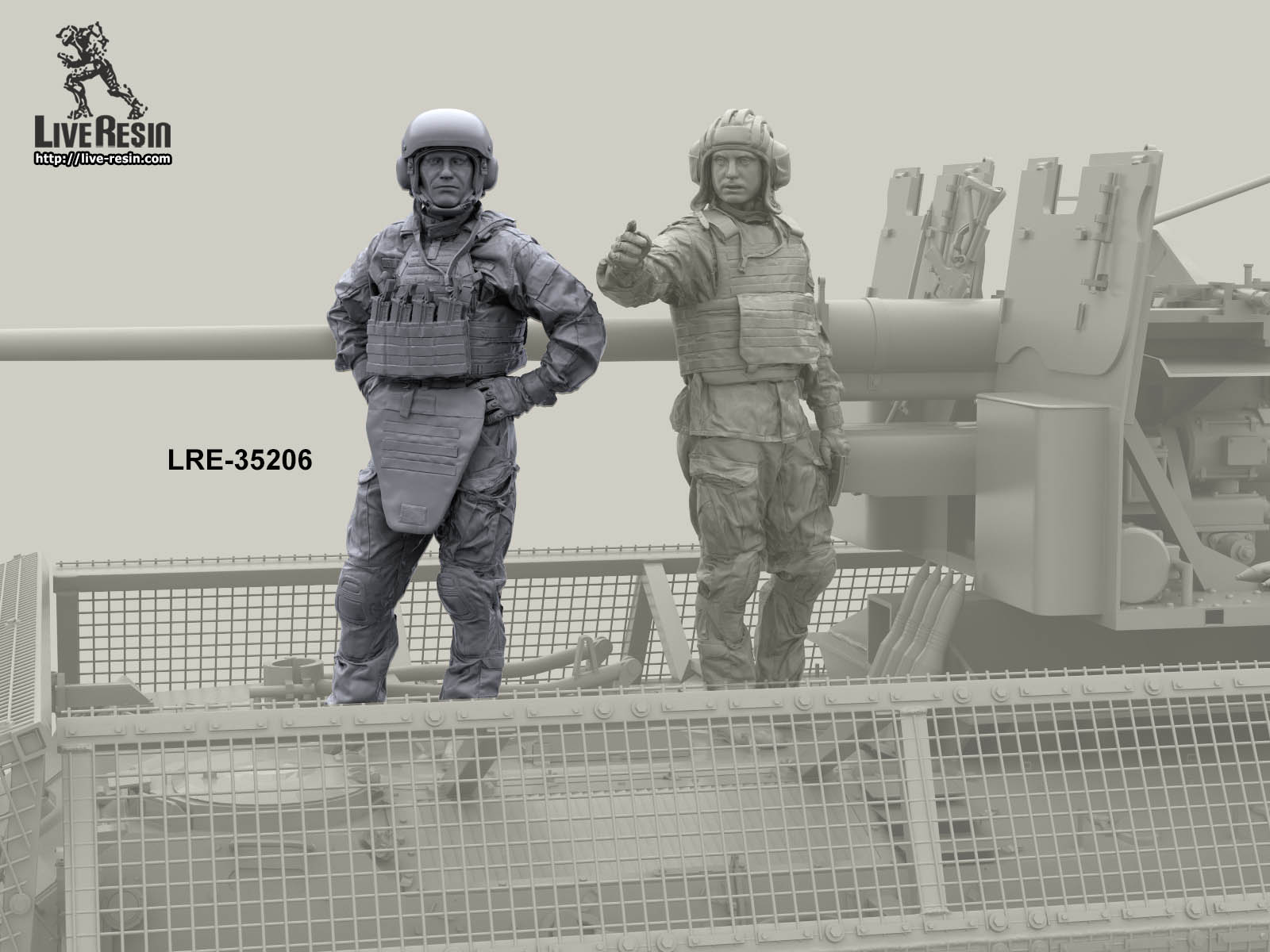 LRM35206 Российский современный танкист/артиллерист САУ - 4 (Не для свободной продажи) Live Resin