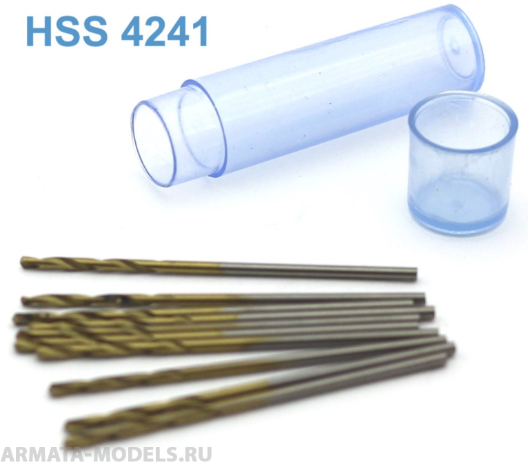 42272J Мини-сверло, диаметр   1,3 мм, HSS 4241, титановое покрытие, 10 шт./уп.