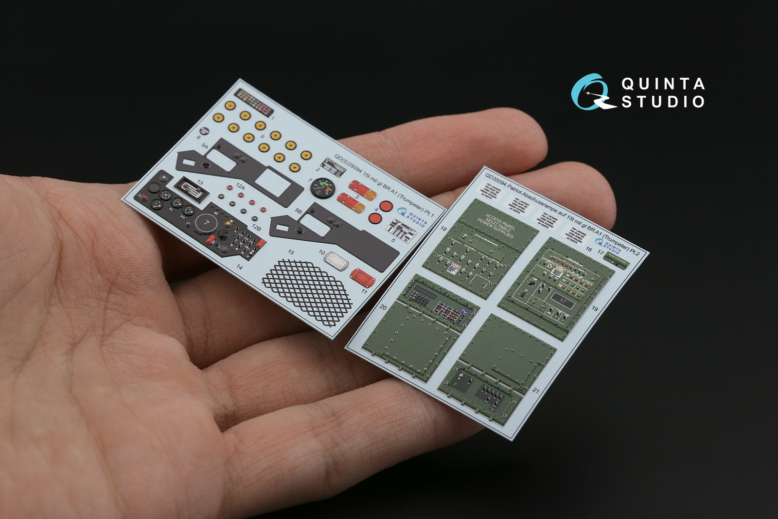 QD35094 3D Декаль интерьера кабины Patriot Abschussrampe auf 15t mil gl BR A1 (Trumpeter)