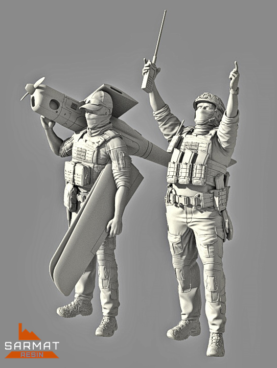 SRp7201 Набор фигур `333` и Техник Орлан-10 Sarmat Resin SRp7201 Набор фигур `333` и Техник Орлан-10 Sarmat Resin