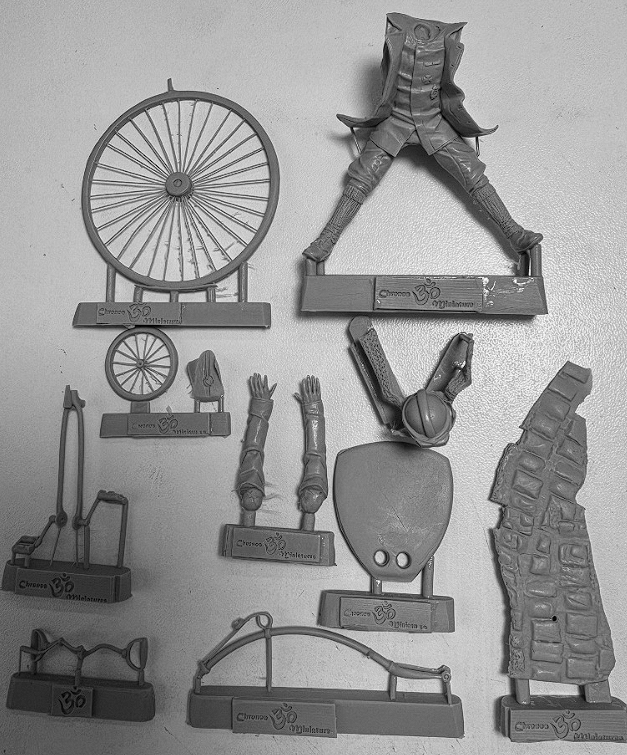 CHM-54358. Германский летчик ('День Велосипеда'), 1914-18 гг. 54 мм. Материал - смола. Chronos Miniatures