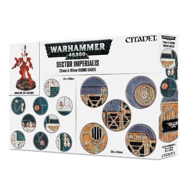 66-92GW Набор подставок Имперский сектор 25 и 40 мм (Sector Imperialis: 25 & 40 mm Round Bases) 66-92GW Набор подставок Имперский сектор 25 и 40 мм (Sector Imperialis: 25 & 40 mm Round Bases)