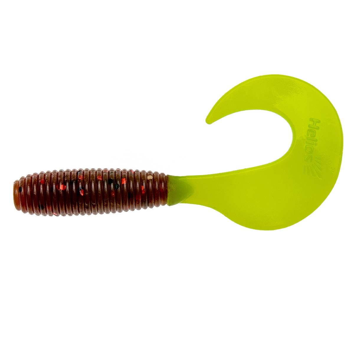 Твистер несъедоб. Credo 3,35''/8,5 см Rusty Gold & Lime 100шт. (HS-11-017-N) Helios( цена указана за упаковку, в количестве 100шт.)