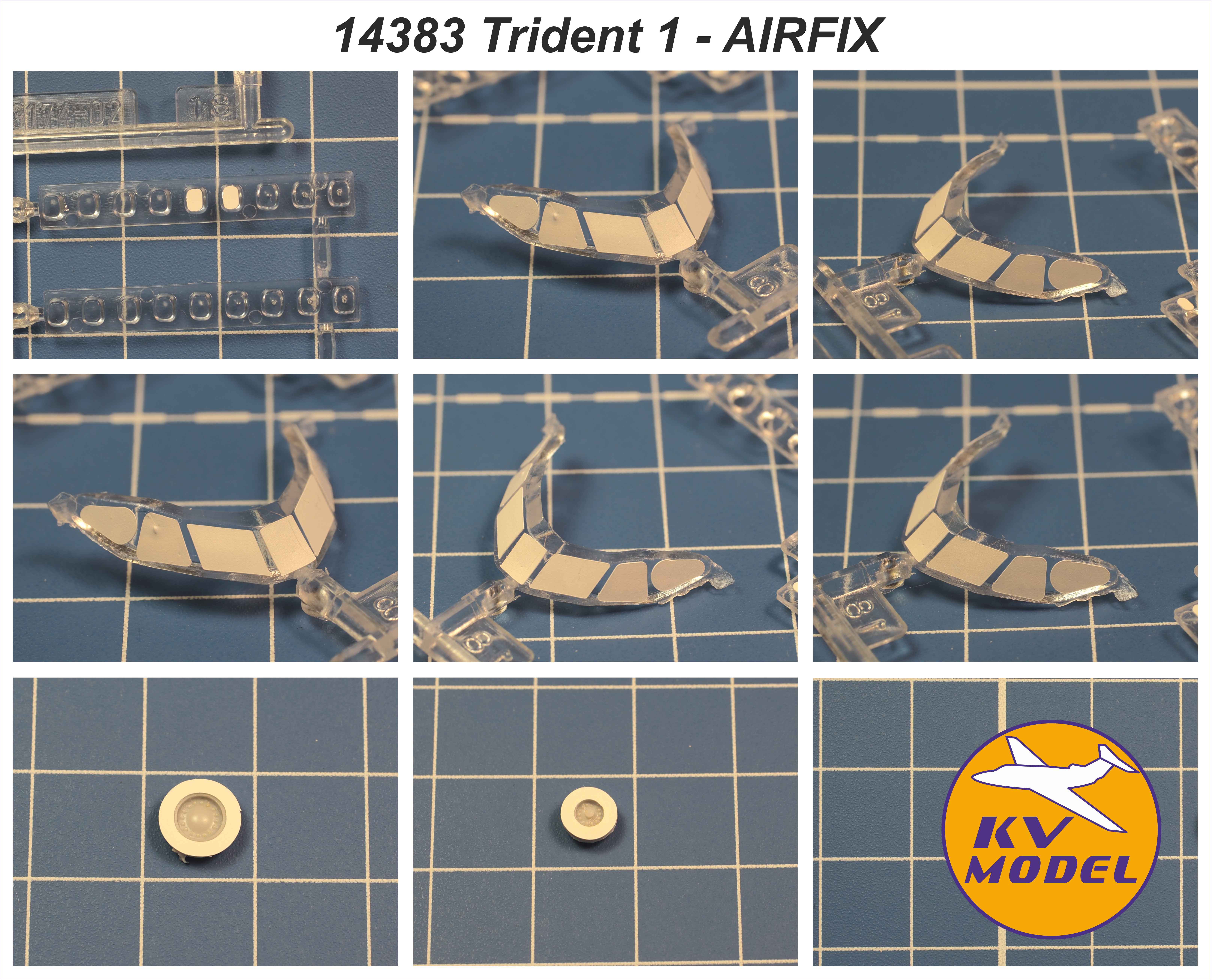 14383KV Окрасочная маска Hawker Siddeley Trident 1C (AIRFIX #SK504, #A03174, #A03174V) + маски на диски и колеса