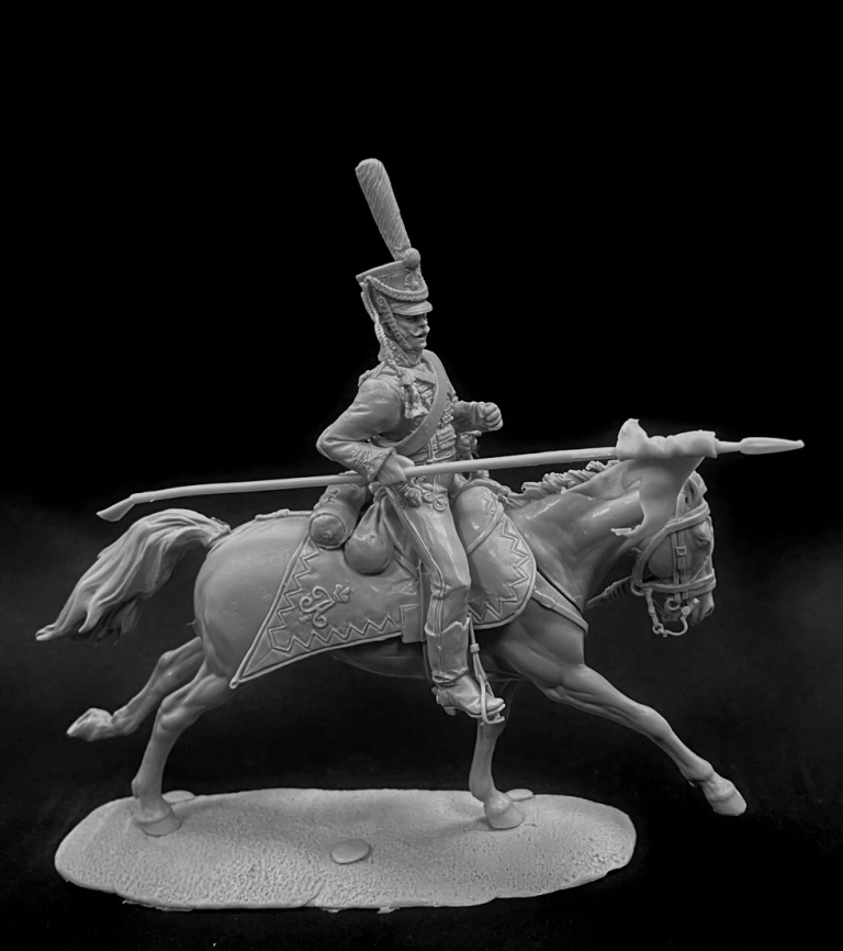 CHM-54356. Русский гусар с пикой, 1812 г. (2 варианта головы). 54 мм. Материал - смола. Chronos Miniatures CHM-54356. Русский гусар с пикой, 1812 г. (2 варианта головы). 54 мм. Материал - смола. Chronos Miniatures