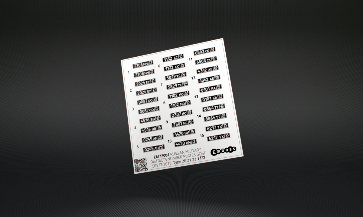 EM72004 Современные автономера ВС России Тип 5 