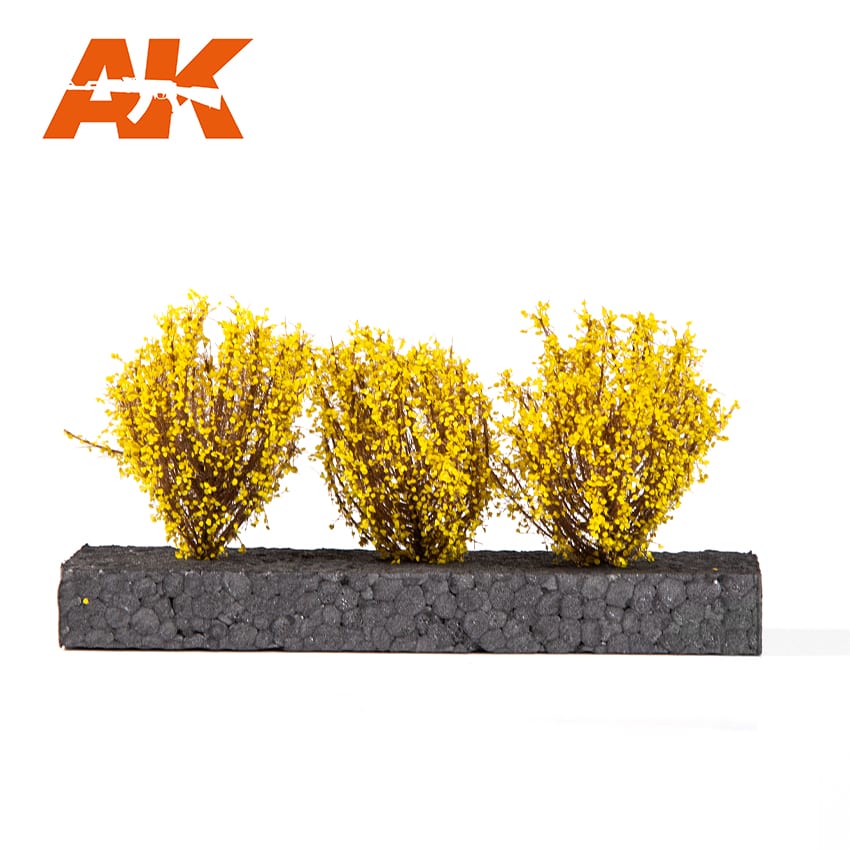 AK8218 Имитация кустарников для диорам LIGHT YELLOW BUSHES 4-6CM AK8218 Имитация кустарников для диорам LIGHT YELLOW BUSHES 4-6CM