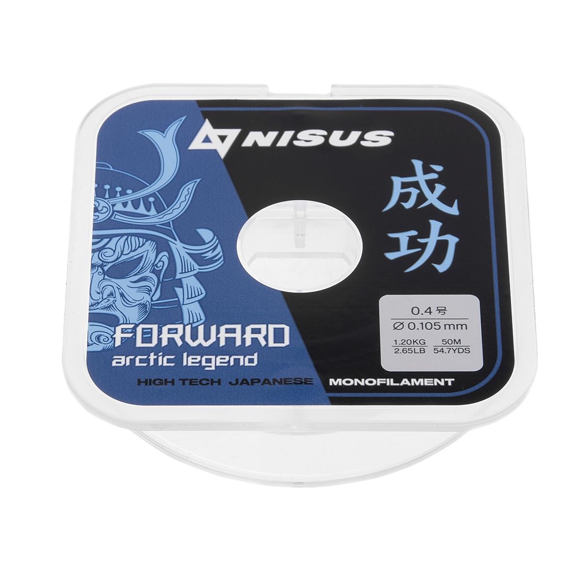 Леска FORWARD ARCTIC LEGEND 0,105mm/50m Nylon Transparent (N-FAG-0.105-50) Nisus