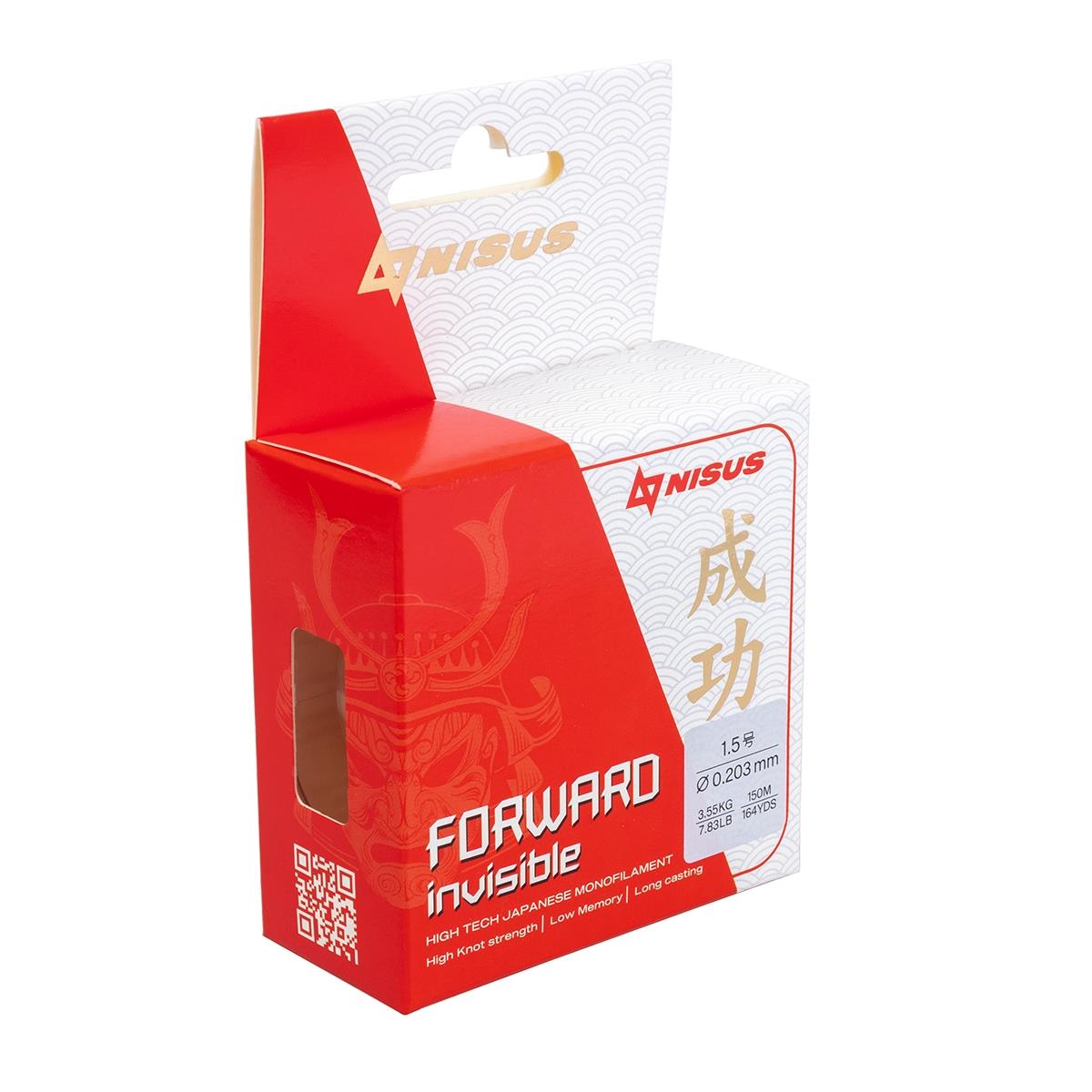 Леска FORWARD Invisible 0,203mm/150m Nylon Transparent (N-FI-0203-150) Nisus