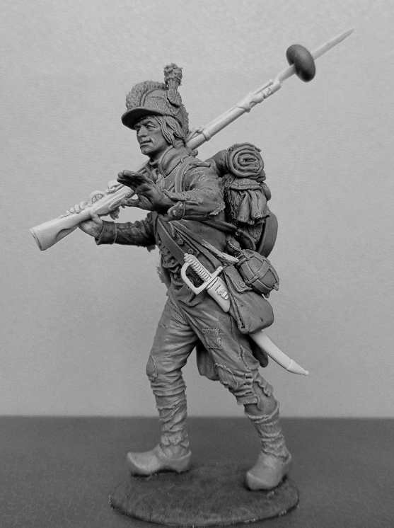 CHM-54366. Фузилер линейных пехотных полубригад, Франция 1793-1803 гг. 54 мм. Материал - смола. Chronos Miniatures