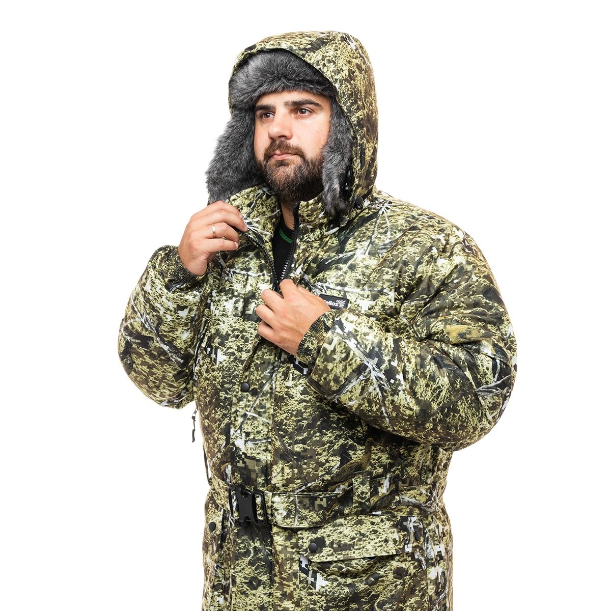 Костюм охотника зимний Сентелек Комфорт, цв.Лес-Пиксель, Алова р.56-58 Helios
