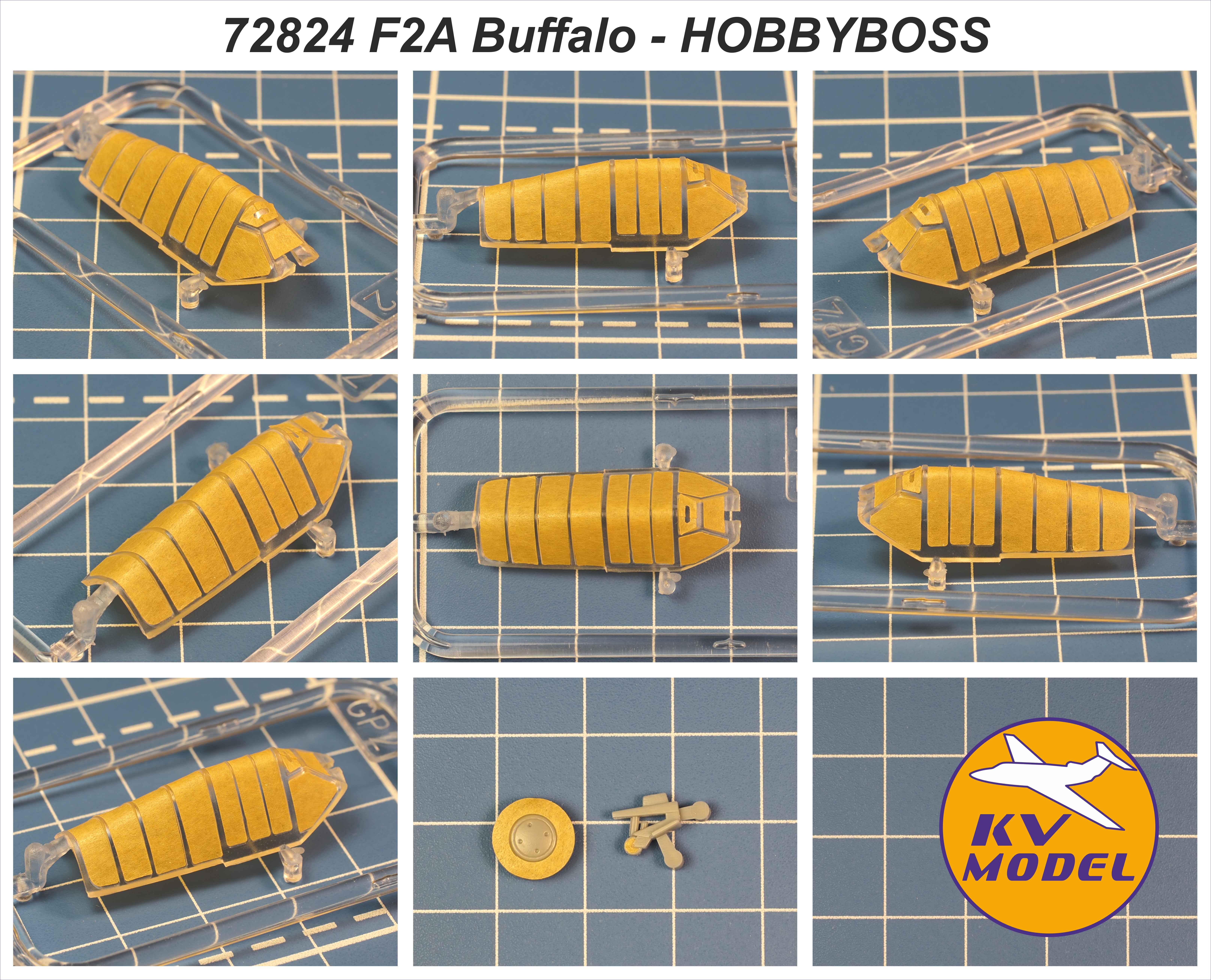 72824KV Окрасочная маска US F2A Buffalo (HOBBYBOSS #80290) + wheels masks