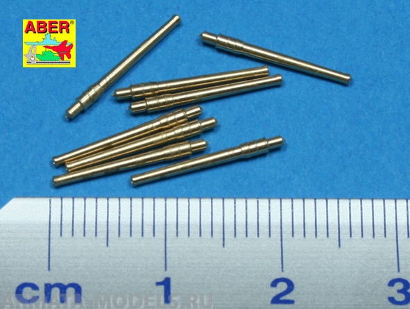 ABR-1:700-L-28  Дополнения для  Set of 8 pcs 356mm (14in) L45 Vickers type 41  barrels for Kongo, Haruna, Hiei, Kirishima для  1/700 ABR-1:700-L-28  Дополнения для  Set of 8 pcs 356mm (14in) L45 Vickers type 41  barrels for Kongo, Haruna, Hiei, Kirishima для  1/700