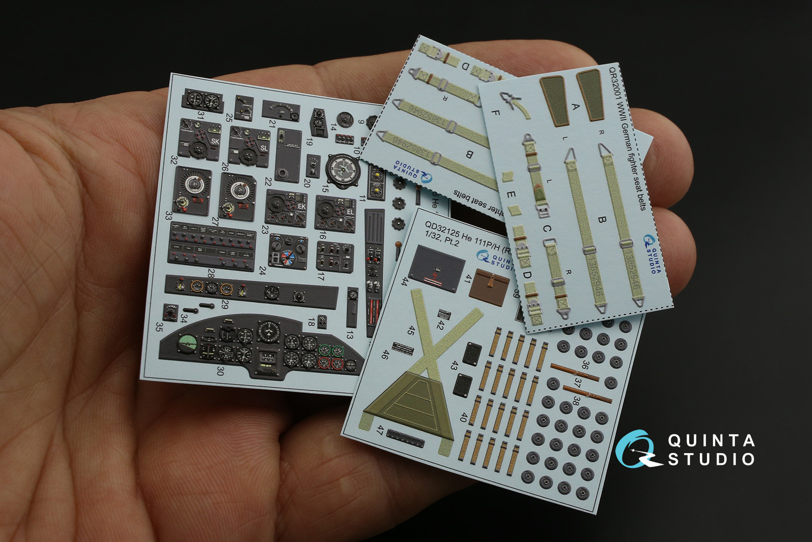 QD32125 3D Декаль интерьера кабины He 111 P/H (Revell/ProModeler)