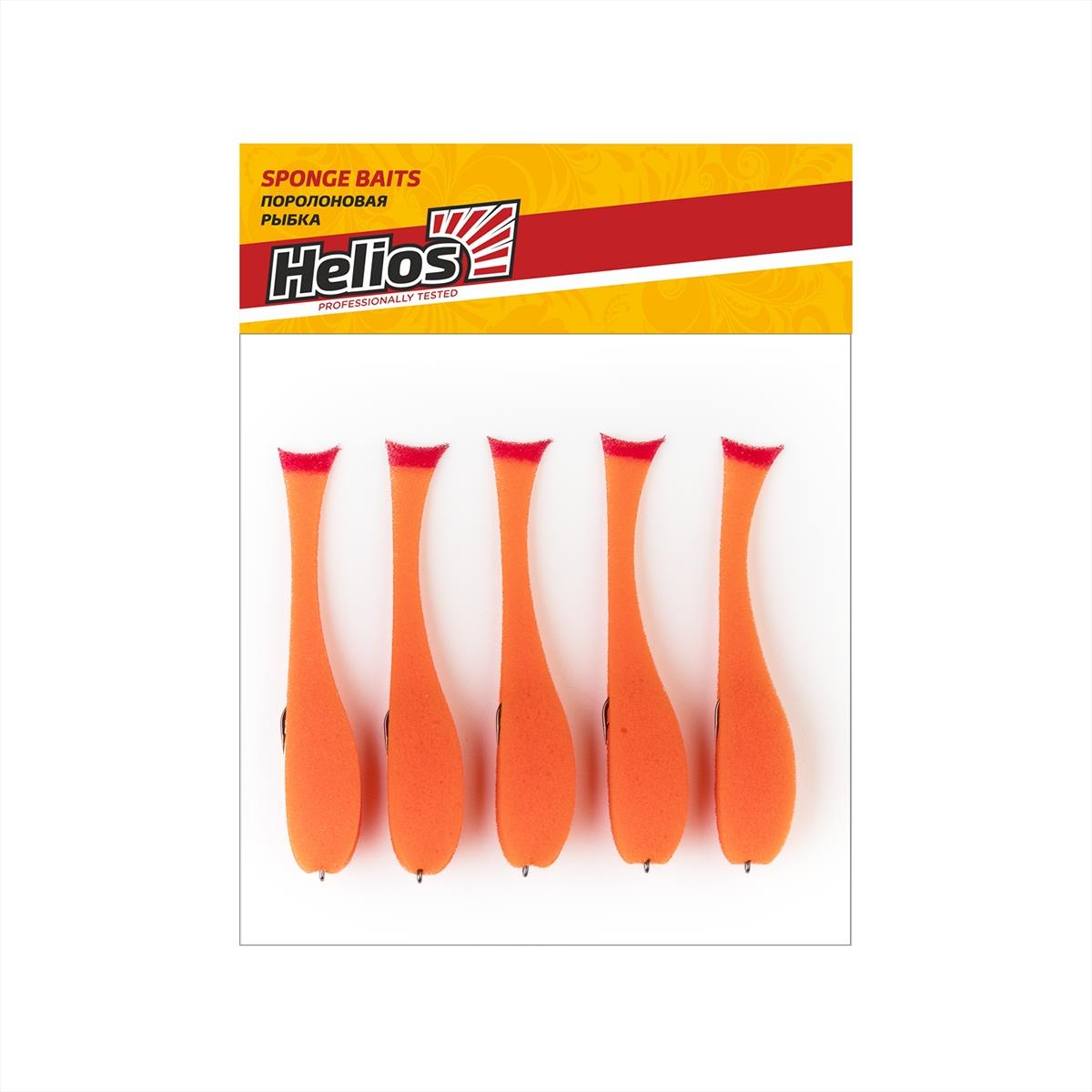 Рыбка поролоновая оснащенная на офсет.кр. 13,5 см ор 09 (HS-135-09) Helios( цена указана за упаковку, в количестве 5шт.)
