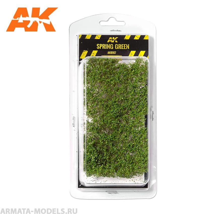 AK8167 Имитация листвы для макетов и диорам SPRING GREEN SHRUBBERIES AK-Interactive