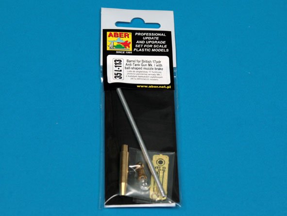 ABR-35-L-113  Дополнения для  Barrel for 17pdr A/T Gun with ball muzzle brake для Bronco 1/35 ABR-35-L-113  Дополнения для  Barrel for 17pdr A/T Gun with ball muzzle brake для Bronco 1/35