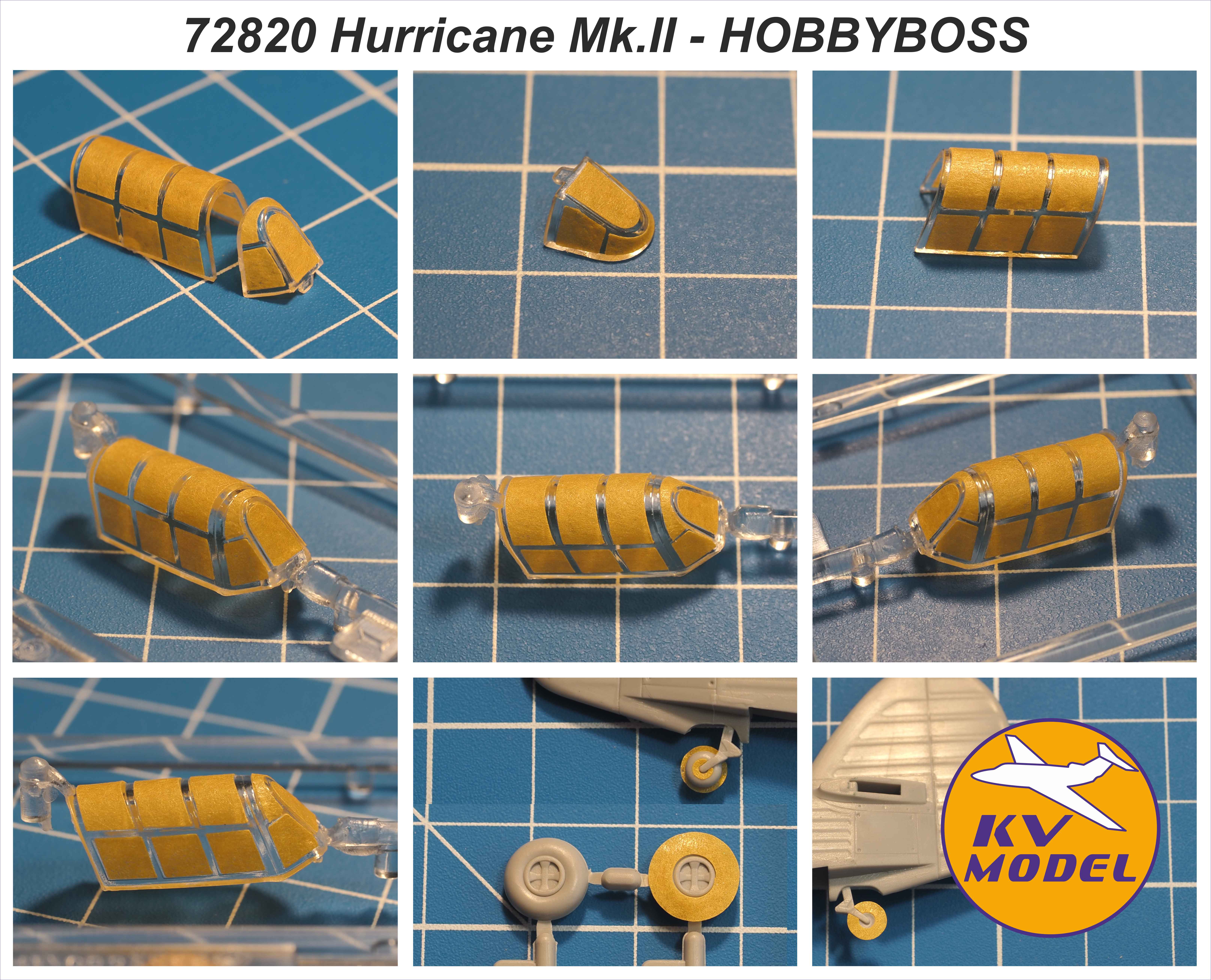 72820KV Окрасочная маска Hurricane Mk.II (HOBBYBOSS #80215, #80216) + маски на диски и колеса