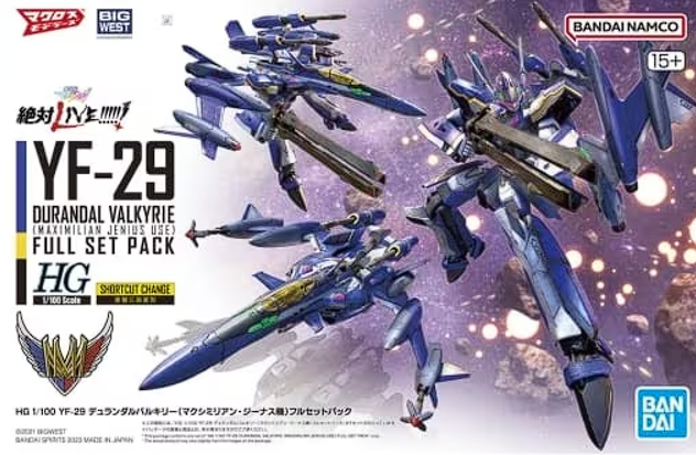 BND-2656479 Сборная модель HG Macross Delta the Movie: Absolute Live!!!!!! YF-29 Durandal Valkyrie + расширенные декали Bandai