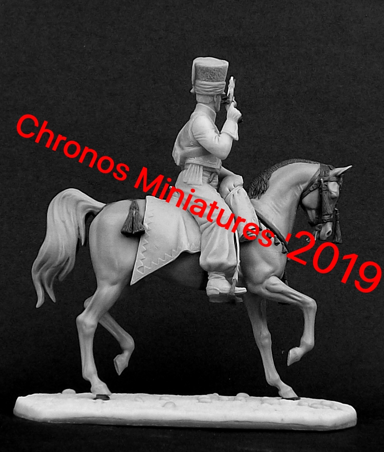 CHM-54180. Офицер эскадрона Литовских татар, Франция 1812-13гг. 54 мм. Материал - смола. Chronos Miniatures